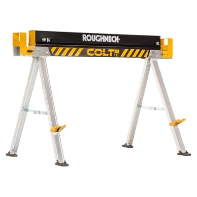 Image of ROUGHNECK® COLT 575S Sawhorse, Heavy Duty Steel Construction with 500kg Capacity for Woodworking &amp;