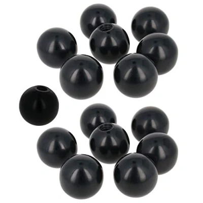 Image of Othmro 15pcs Ball Lever Knobs, M8 Female Thread Insulated Black Knob, 40mm Diameter Bakelite Knob Machine Handle Tool Replacement