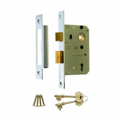 Image of Era 473 61 2.5 inch/ 64mm 3 Lever Sashlock Chrome Effect, Grey