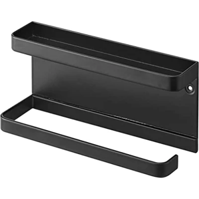 Image of Yamazaki 6694 SMART Wall Mounted Umbrella Holder, black, Steel, Minimalist, 20 x 6.5 9.5 cm