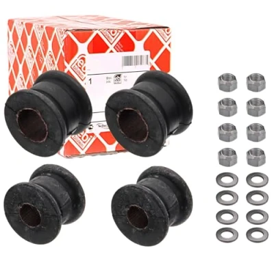 Image of 1243235685, 1243235685S1, A1243235685, A1243235685S1 Repair Kit, stabilizer suspension FEBI BILSTEIN 18046 Front Axle MERCEDES BENZ: E Class Coupe