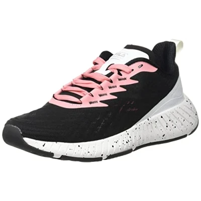 Image of FILA Women&#039;s NOVANINE WMN Running Shoe, Black Flamingo Pink White, 6.5 UK