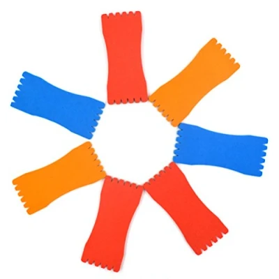 Image of WINOMO 10 Pcs Foam Sponge Wrapped Wire Fishing Winding Board Line Spool Accessories (Random Color)