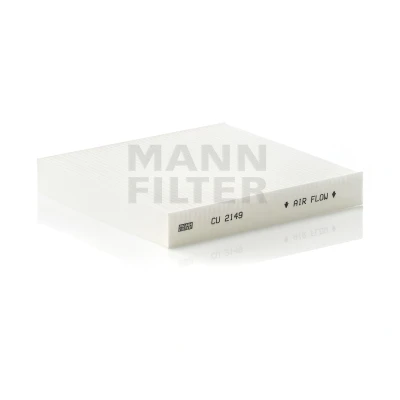 Image of 272779759R, 52485325, 7701048748, 7701048749, 7701049749 Pollen Filter MANN CU 2149 Particulate 210mm 208mm 30mm RENAULT: LAGUNA 2