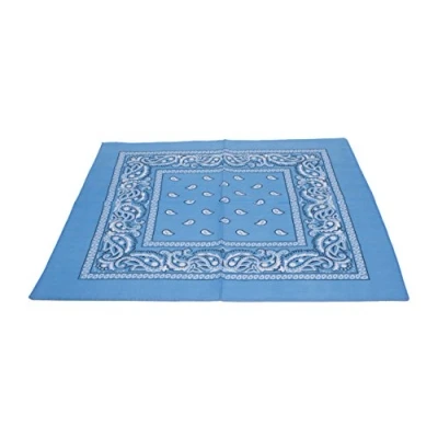 Image of Macahel Cotton Paisley Design Bandana (Blue)