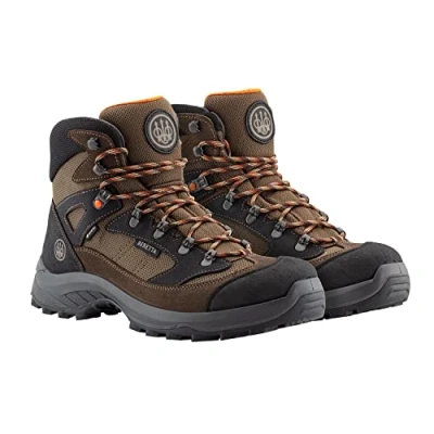 Image of BERETTA Men&#039;s Hunting Trekking Hiking Watertight Suede Leather Gore Tex Mid Ankle Terrier GTX Brown Boots, 43