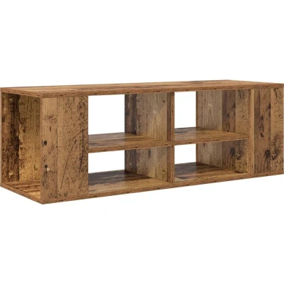 Image of vidaXL TV Cabinet with Shelf Old wood 102 x 35 cm Engineered