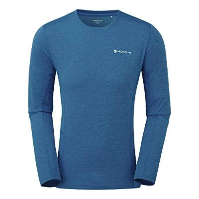 Image of Montane Mens Dart Long Sleeve T Shirt Electric Blue M