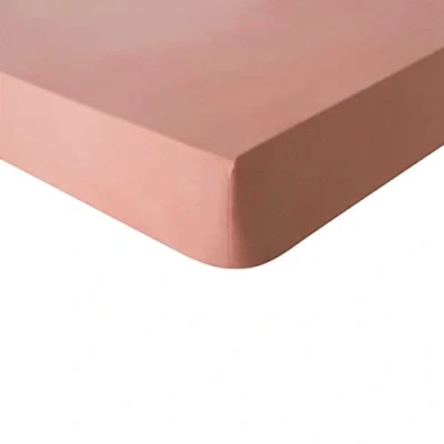 Image of Essix Plain Cotton Fitted Sheet, Made in France, 160 x 200 cm