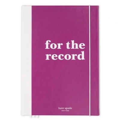 Image of kate spade new york Take Note XL Vegan Leather Notebook, Bound Journal Includes 168 Lined Pages, For the Record