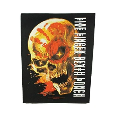 Image of 5FDP Five Finger Death Punch Justice Backpatch Black