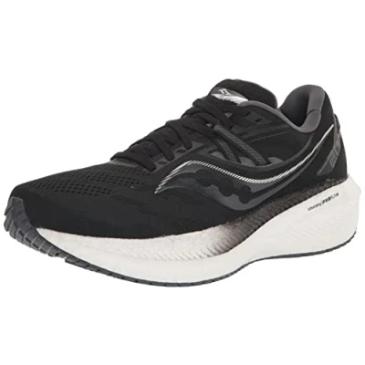 Image of Saucony Men&#039;s, Triumph 20 Running Shoe, Black/Black/Black, 9