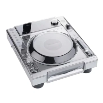 Image of Decksaver Cover for Pioneer DJ CDJ 850 Super Durable Polycarbonate Protective lid with Smoked/Clear Transparency, Made in The UK DJs&#039; Choice Unbeatable Protection