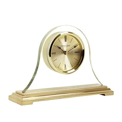 Image of London Clock Gold Napoleon Mantel Clock, 15.5 x 22 6cm