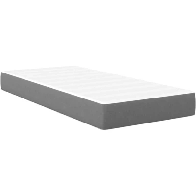 Image of vidaXL Pocket Spring Bed Mattress Light Grey, Medium, 100x200x20 cm, Fabric