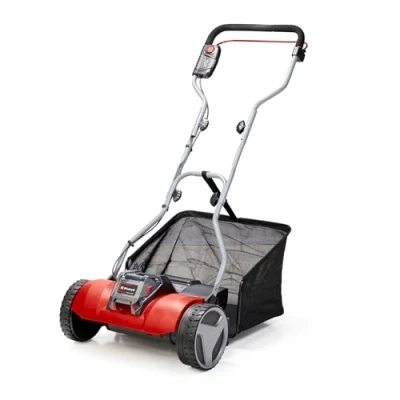 Image of Einhell Power X Change Walk Behind Cylinder Lawnmower 18V, 38cm Cutting Width, 45L Grass Box, 4 Heights, Mulching GE HM 18/38 Li Solo Battery Lawn Mower (Battery Not Included)