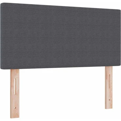 Image of vidaXL Headboard Plain Design Dark Grey 100 cm Corduroy Fabric