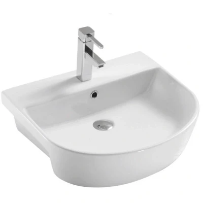 Image of Orbit Life Semi Recessed Basin 560mm Wide 1 Tap Hole