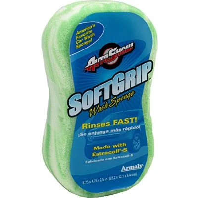 Image of Armaly Brands 11802 Scratch Free Autoshow Soft Grip Utility Sponge, 8.75&quot;, Green