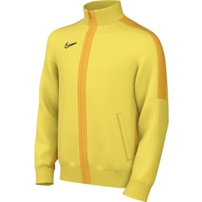 Image of NIKE DR1695 719 Y NK DF ACD23 TRK JKT K Jacket Unisex TOUR YELLOW/UNIVERSITY GOLD/BLACK Size XL