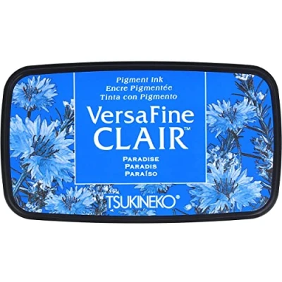 Image of Tsukineko Paradise Versafine Clair Ink Pad, Synthetic Material, Blue, 5.6 x 9.7 2.3 cm