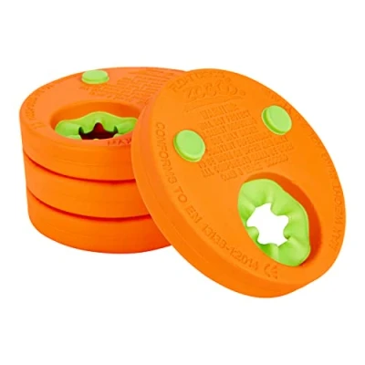 Image of Zoggs Float Discs Armbands, Confidence Building Safe Swimming armbands Starter For Children, Ideal Kids, 2 6 years, Orange/green