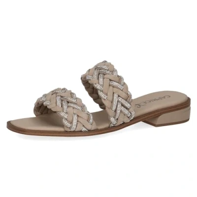 Image of CAPRICE Women&#039;s 9 27101 42 Flat Sandal, Taupe Suede, 4.5 UK