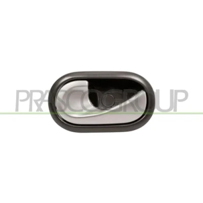 Image of 8200606889, 8200733848 Door Handle PRASCO DA2208622 inner, Left Rear, Front black Chromed with cable pull DACIA: Duster Off Road