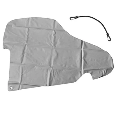 Image of cartrend 10260 Caravan Universal Tow Bar Cover for Trailers and Caravans with Box Lock, Large Design, Cover, Protection, Towing Hitch