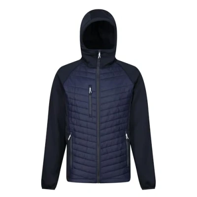Image of Regatta Professional Men&#039;s Lightweight Navigate Hybrid Jacket Navy Seal Grey, Size: 3XL
