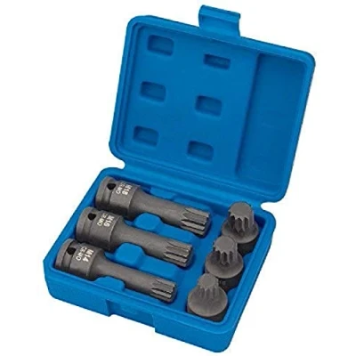 Image of Draper Impact Spline Bit Set, 1/2&quot; Sq. Dr. (6 Piece)