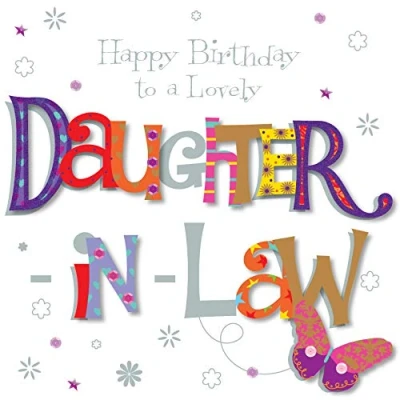 Image of Lovely Daughter In Law Happy Birthday Greeting Card By Talking Pictures Cards
