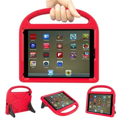 Image of TrendGate Case for New iPad 9.7 Inch 2018/2017 6th/5th Generation Lightweight Shockproof Kids Cover with Handle and Kickstand Air/iPad Air 2/iPad Pro Tablet Red