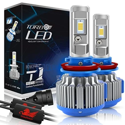 Image of WinPower H8/H9/H11 LED Headlight Bulbs Conversion Kits with Canbus 70W 7200Lm 6000K Xenon White 2 Pieces