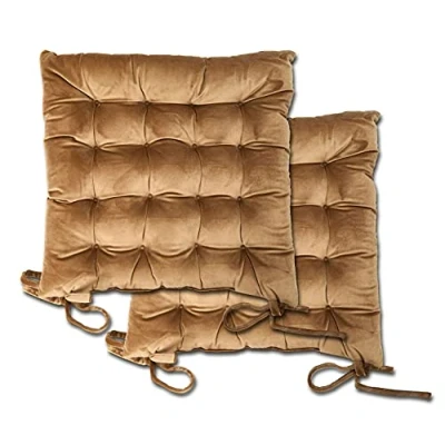 Image of Le Chateau Velvet Seat Pad Taupe