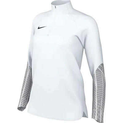 Image of NIKE, Women&#039;s Soccer Drill Top (Stock), Long Sleeve Shirt, White/Wolf Grey/White/Black, Xs, Donna