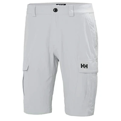 Image of Helly Hansen Mens Quick Dry Cargo Shorts, 36, Grey Fog