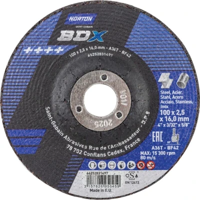 Image of Norton Saint Gobain 100X2.5X16MM BDX Type 42DPC Disc Metal