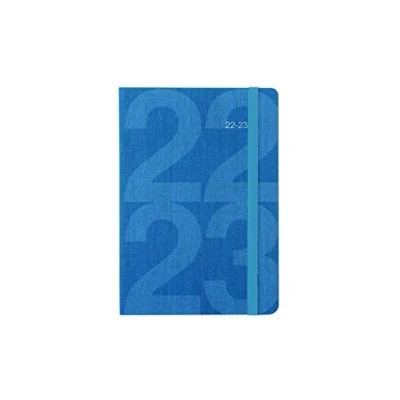 Image of Letts of London A5 Block day to a page with appointments 22.23 academic diary teal (23 031084)