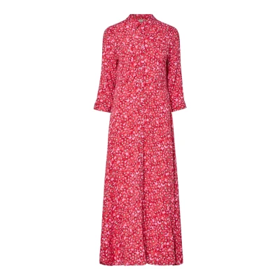 Image of YAS Yassavanna LONG Shirt Dress Maxi dress, Women&#039;s, Size: XS, Multi coloured
