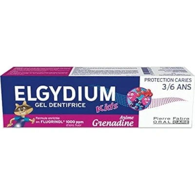 Image of Elgydium Kids Toothpaste Gel Decays Protection 3/6 Years 50ml Grenadine