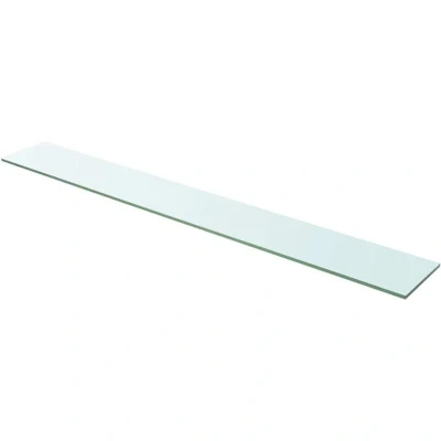 Image of vidaXL Shelf Panel Glass Clear 110x15 cm