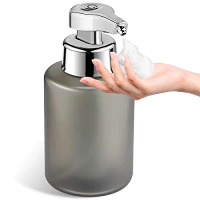 Image of Phneems Automatic Soap Dispenser Touchless Foam Levels For Kitchen And Bathroom Liquid Hand Usb Charging Grey