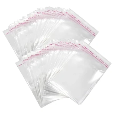 Image of YDHfdc Clear Cellophane Bags 300 Pcs Self Adhesive Sealing Treat OPP Plastic Bag for Candy/Chocolate/Lollipop/Snacks/Cookies 7x10cm
