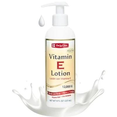 Image of De La Cruz Vitamin E 12,000 IU Lotion, 8 fl oz (237 ml)