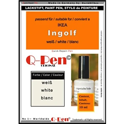 Image of Q Pen Original Touch up Paint for IKEA Ingolf White