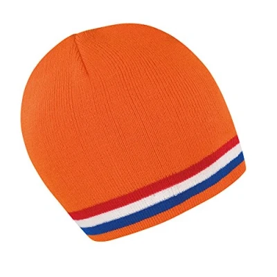 Image of Result National Beanie Orange/Red/White/Blue One Size