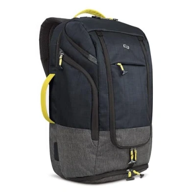Image of SOLO Everyday Max Hybrid Backpack, Black/Grey, 21&quot; x 13&quot; 8&quot;, Backpack