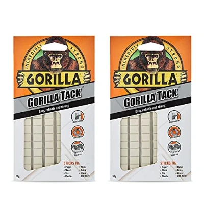 Image of Gorilla 3144102 Tack 56g (2 Pack),White