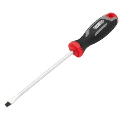Image of Draper Slotted Soft Grip Screwdriver, SL6 x 150mm 13390 Magnetic Tip, CRV Blade
